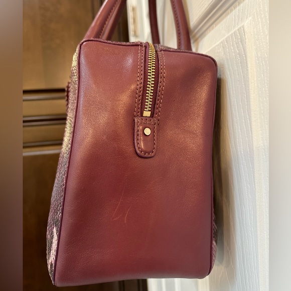 Purple with animal print accent Cole Haan bag. - Picture 3 of 15